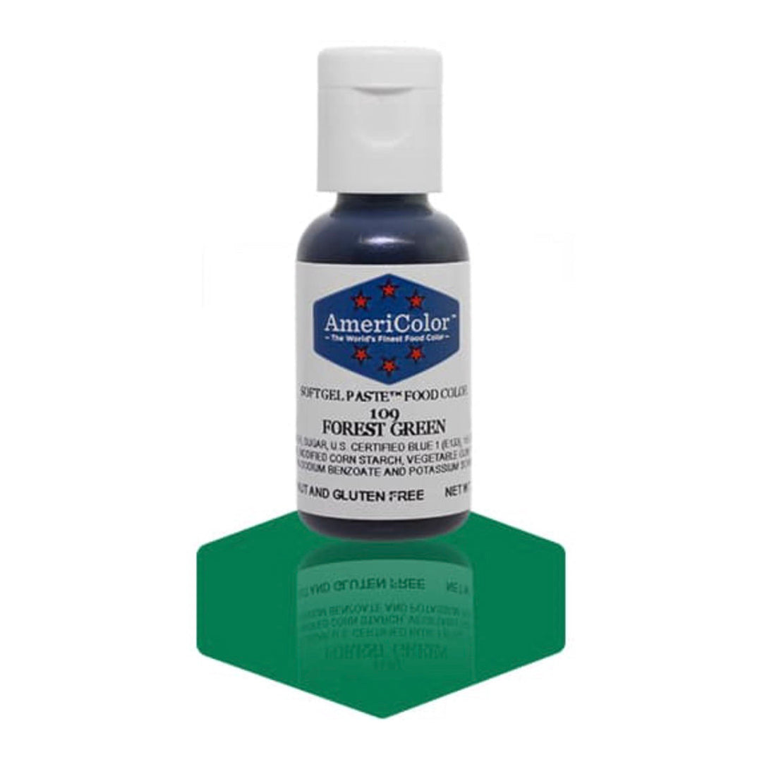AMERICOLOR Forest Green – Soft Gel Paste Food Colours, 0.75oz - Canadian Distribution - Ships Free Within Canada on Orders Above CAD $199