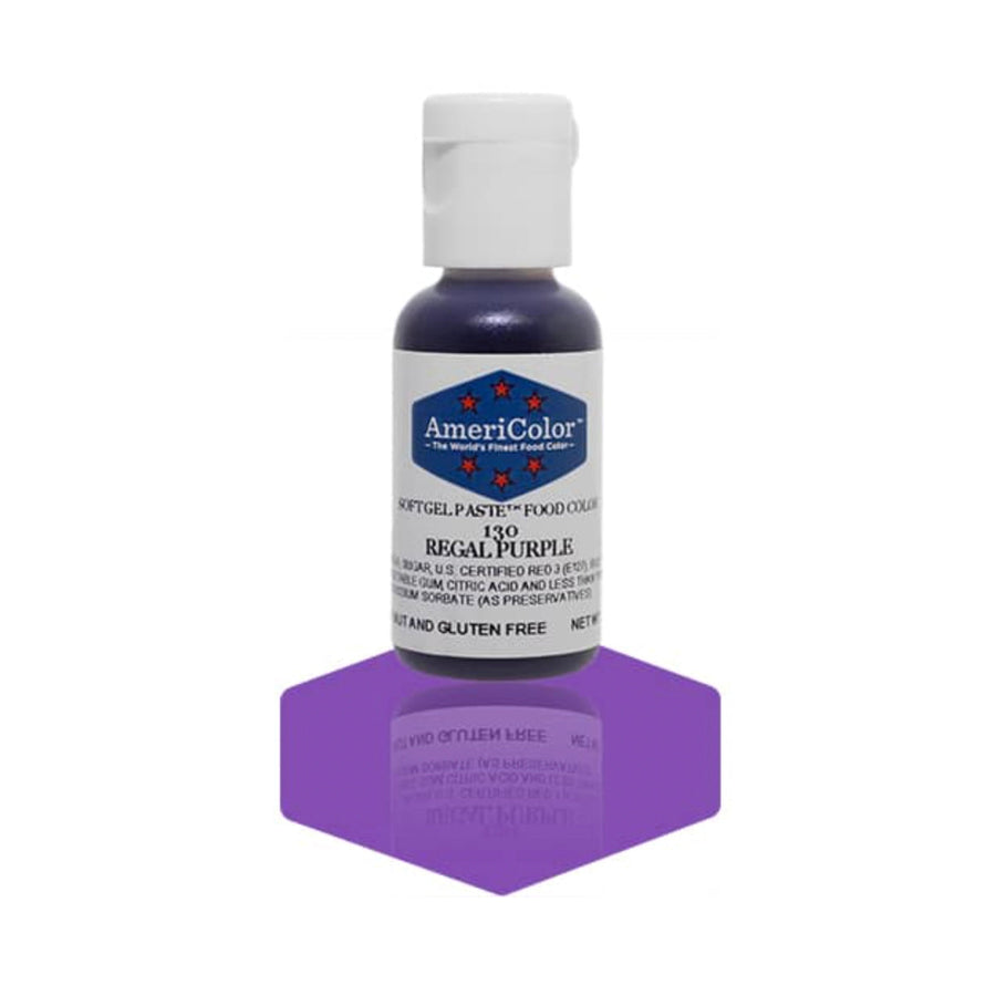 AMERICOLOR Regal Purple – Soft Gel Paste Food Colours, 0.75oz - Canadian Distribution - Ships Free Within Canada on Orders Above CAD $199