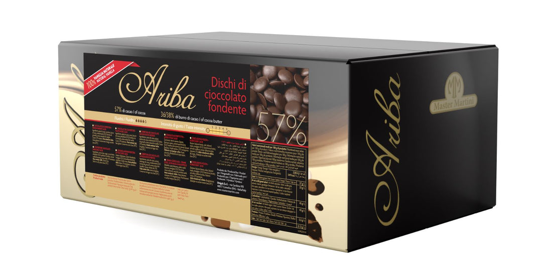 Ariba Dark Discs (57%) - 10 KG Box - Master Martini Canada - Canadian Distributor