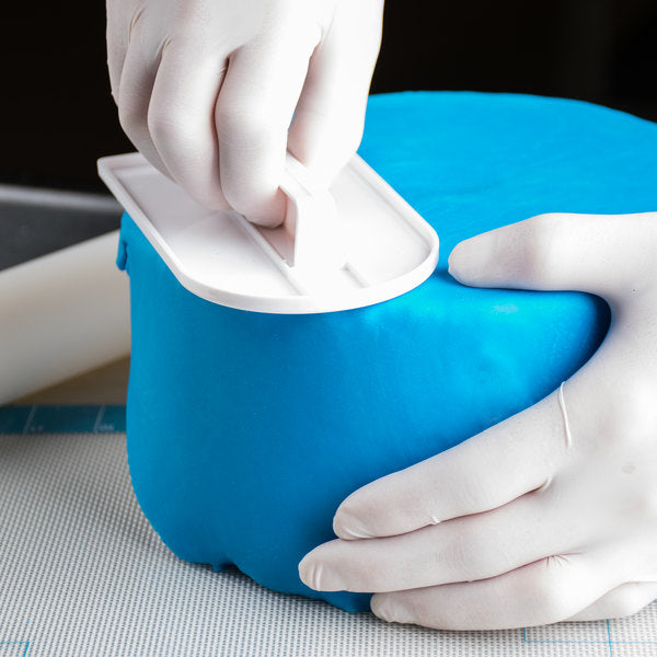 ATECO 1301 Fondant Smoother with Rounded Front - Plastic Smoothing Tool - Canadian Distribution - Ships Free Within Canada on Orders Above CAD $199