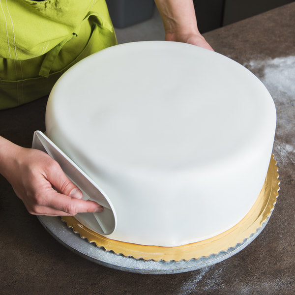 ATECO 1301 Fondant Smoother with Rounded Front - Plastic Smoothing Tool - Canadian Distribution - Ships Free Within Canada on Orders Above CAD $199