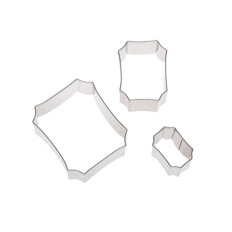 ATECO 5265 Message Plaque Cutter Set - Stainless Steel, Set of 3 - Canadian Distribution - Ships Free Within Canada on Orders Above CAD $199