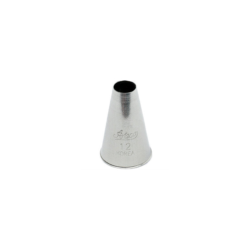 S/S #12 Plain Round Piping Tip - Canadian Distribution - Ships Free Within Canada on Orders Above CAD $199