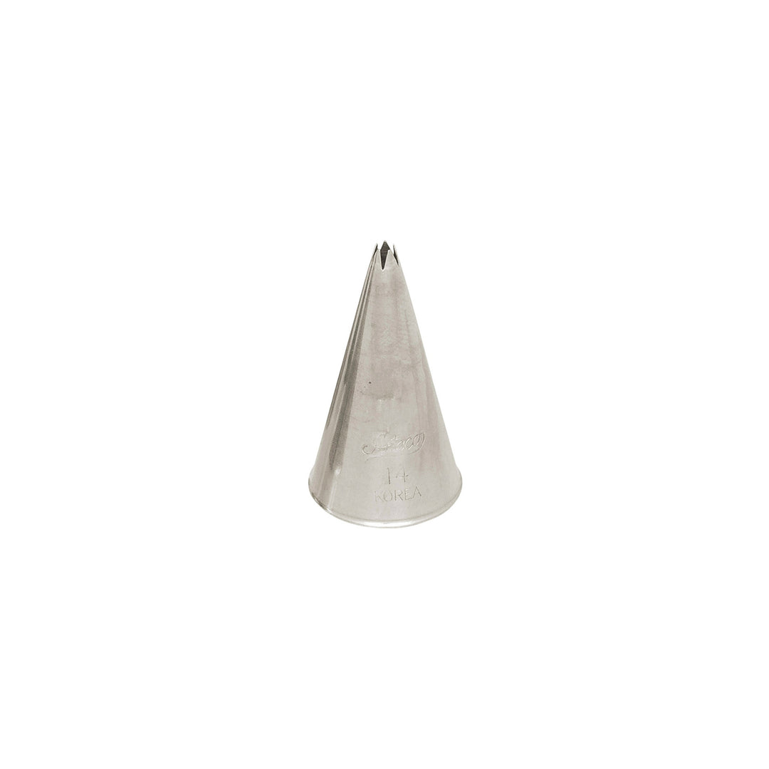 ATECO S/S #14 Open Star Piping Tip - Canadian Distribution - Ships Free Within Canada on Orders Above CAD $199