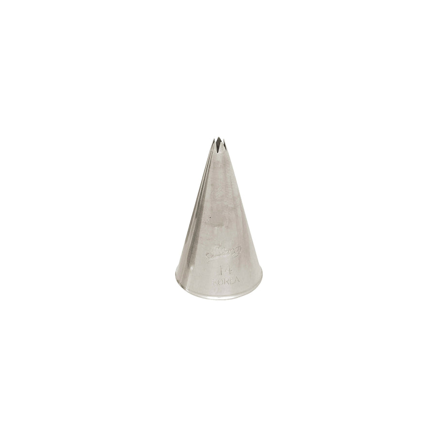 ATECO S/S #14 Open Star Piping Tip - Canadian Distribution - Ships Free Within Canada on Orders Above CAD $199