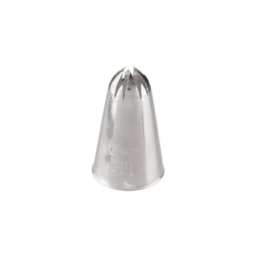 ATECO S/S #510 Closed Star Piping Tip - Canadian Distribution - Ships Free Within Canada on Orders Above CAD $199