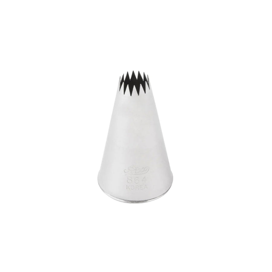 ATECO S/S #864 French Star Piping Tip - Canadian Distribution - Ships Free Within Canada on Orders Above CAD $199