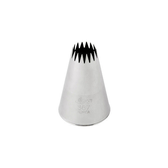 ATECO S/S #867 French Star Piping Tip - Canadian Distribution - Ships Free Within Canada on Orders Above CAD $199