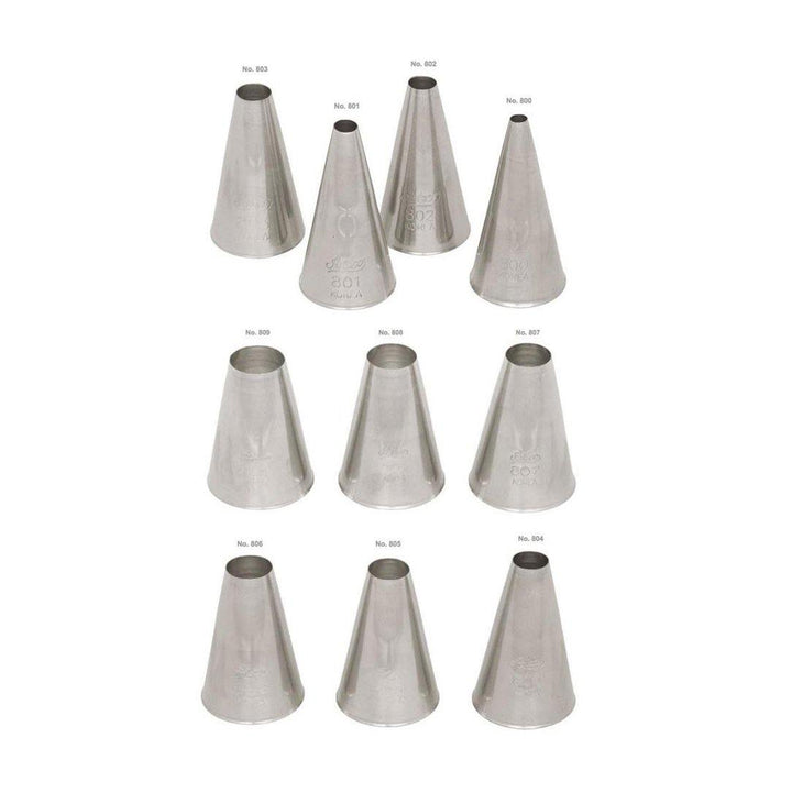 ATECO S/S #802 Plain Round Piping Tip - Canadian Distribution - Ships Free Within Canada on Orders Above CAD $199