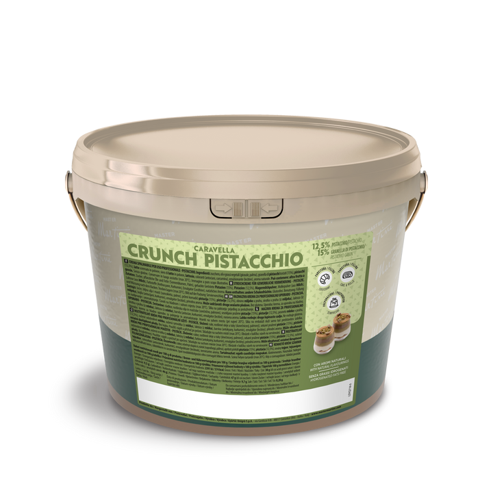 Crunchy Pistachio Filling - 5 KG Bucket - Master Martini Canada - Canadian Distributor