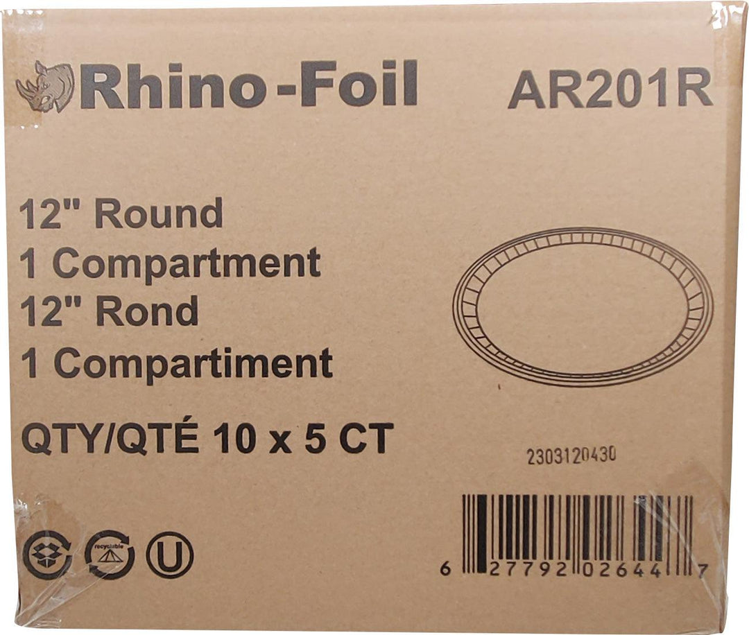 Rhino-Foil - 12" Round Catering Tray - AR201R