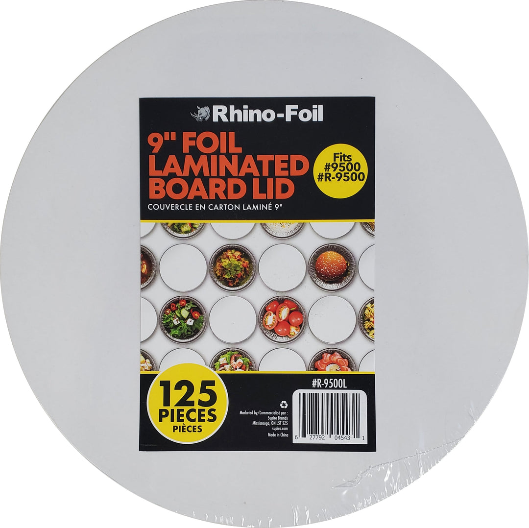 XC - Rhino - 9" Foil Laminated Board Lid - R-9500L