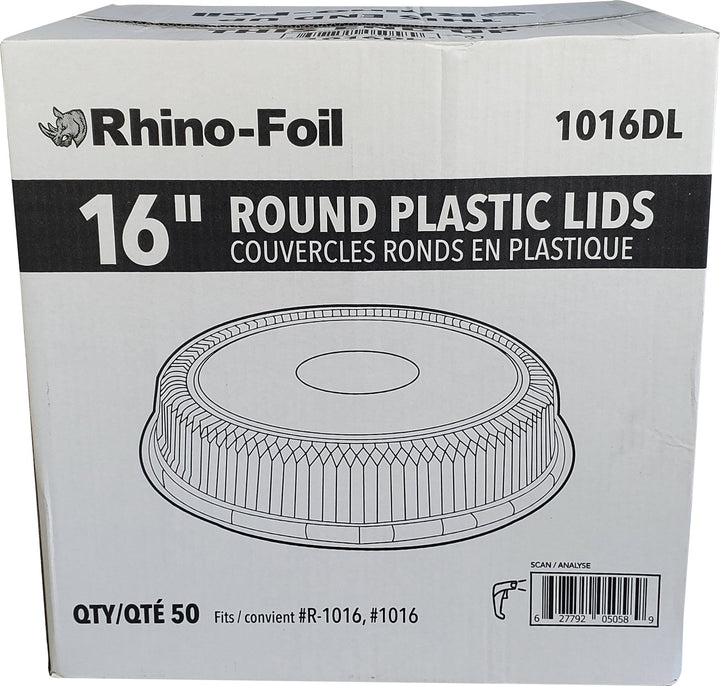 XC - Rhino-Foil - Lids for 16" Round Catering Tray - Plastic - 1016DL