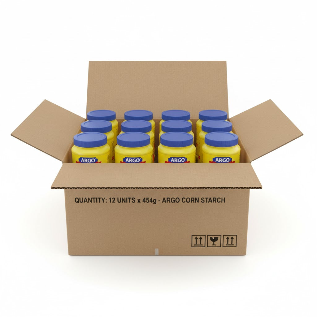 case of Argo Corn Starch Yellow - Gluten-Free - 12 x 454g - Canadian Distribution