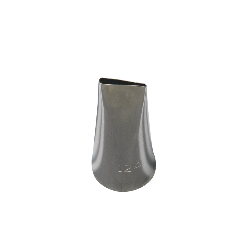 ATECO S/S #124 Medium Petal Piping Tip - Canadian Distribution - Ships Free Within Canada on Orders Above CAD $199
