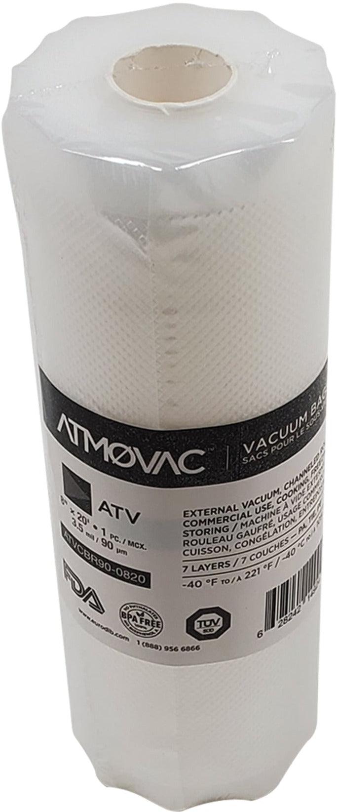 Atmovac - 8" x 20' - Channeled Vacuum Bag Roll