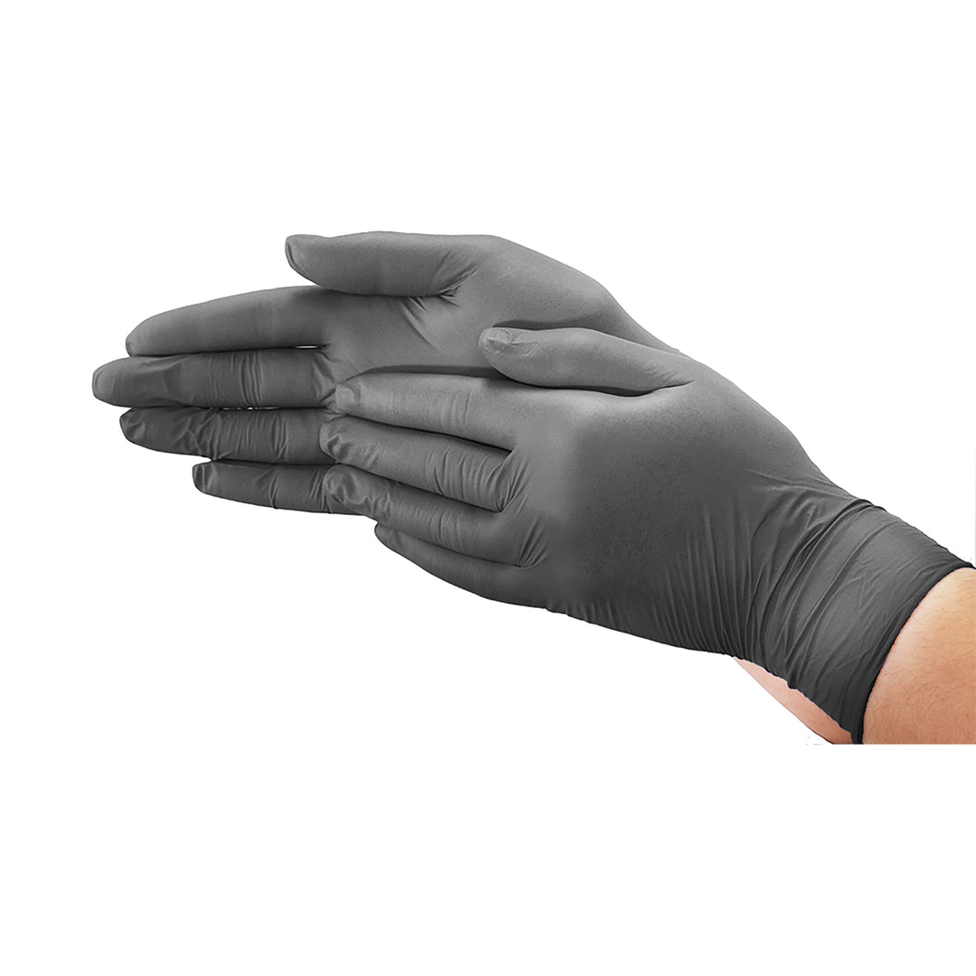 Black 5 Mil Nitrile Gloves Powder-Free - Sold By The Case