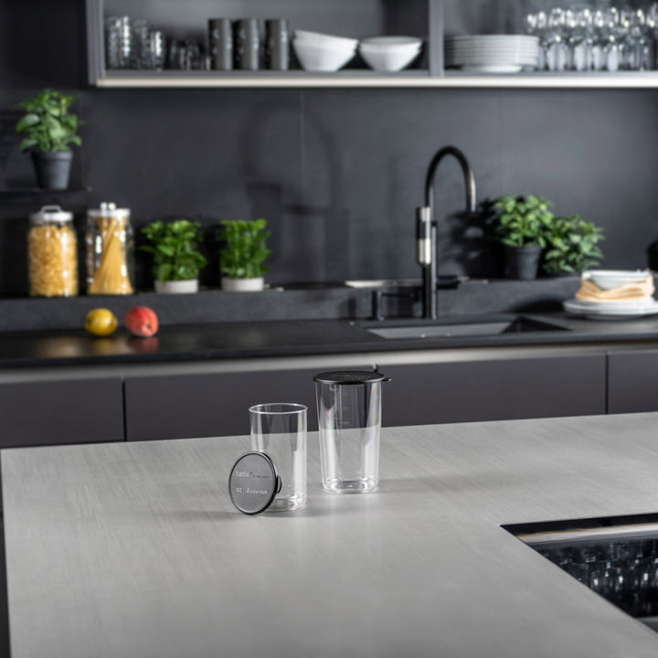 BAMIX 400ml and 600ml Beaker Set (with Lids) - Canadian Distribution - Ships Free Within Canada on Orders Above CAD $199