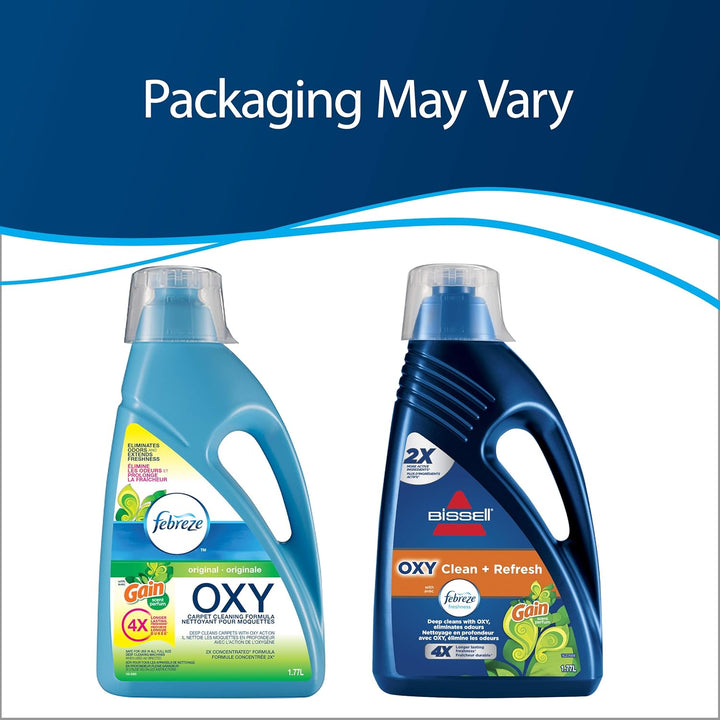 Oxy Bissell Febreze with Gain Oxy - Machine Formula - Pack of 2 x 60 Oz - Canadian Distribution