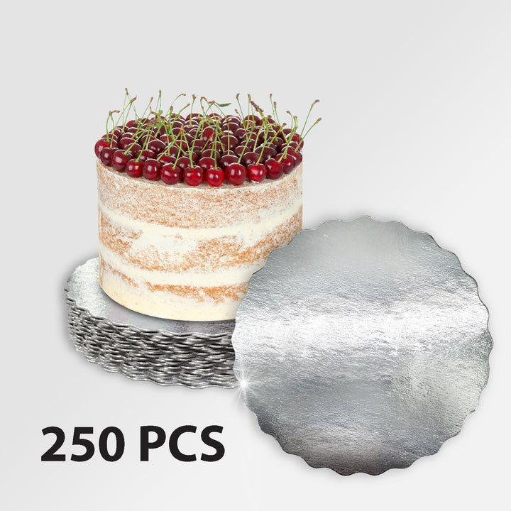 Enjay - Scallop Sheets - 9" - Round - Silver - 0.45 thick