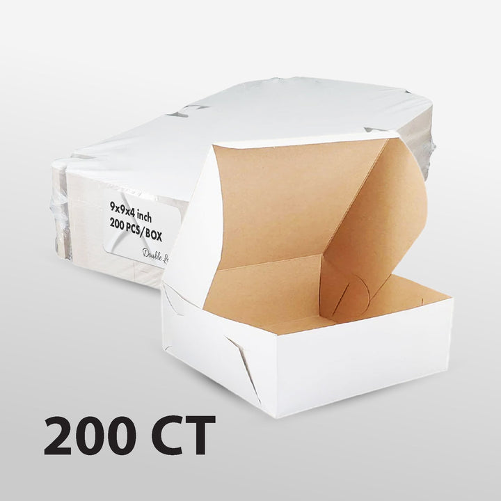 EB - Boîtes à gâteaux blanches - 10x7x3½