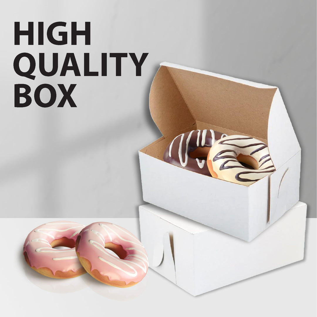 EB - Boîtes à gâteaux blanches - 6 ½x4½x3½
