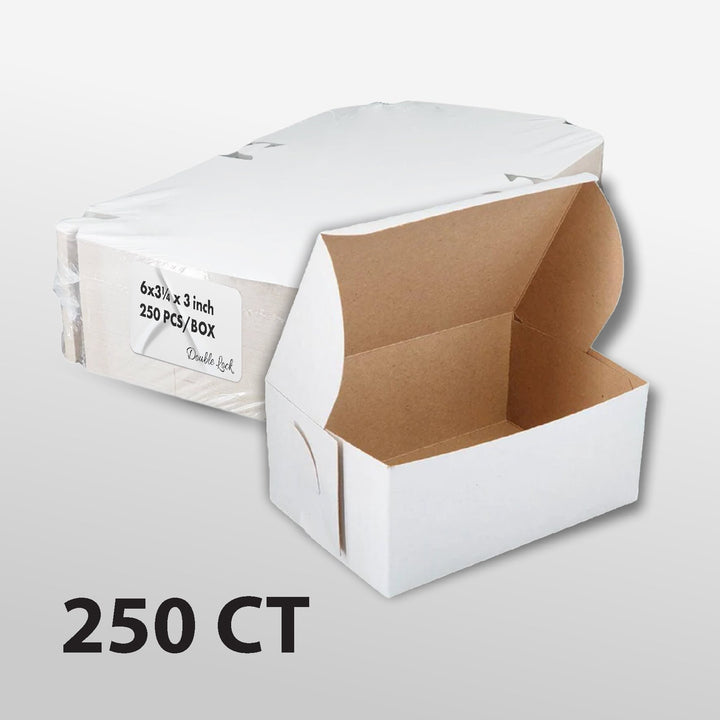 EB - Boîtes à gâteau blanches - 6x3¼ x 3