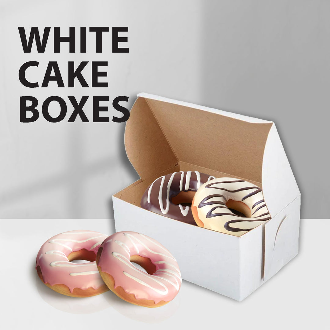 EB - Boîtes à gâteau blanches - 6x3¼ x 3