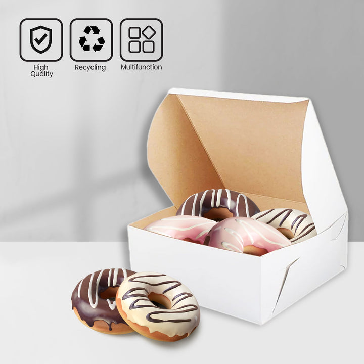 EB - Boîtes à gâteau blanches - 6x6x2½