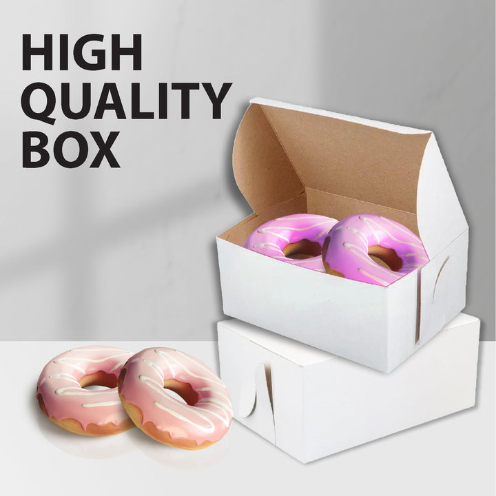 EB - Boîtes à gâteaux blanches - 8x5½x2½
