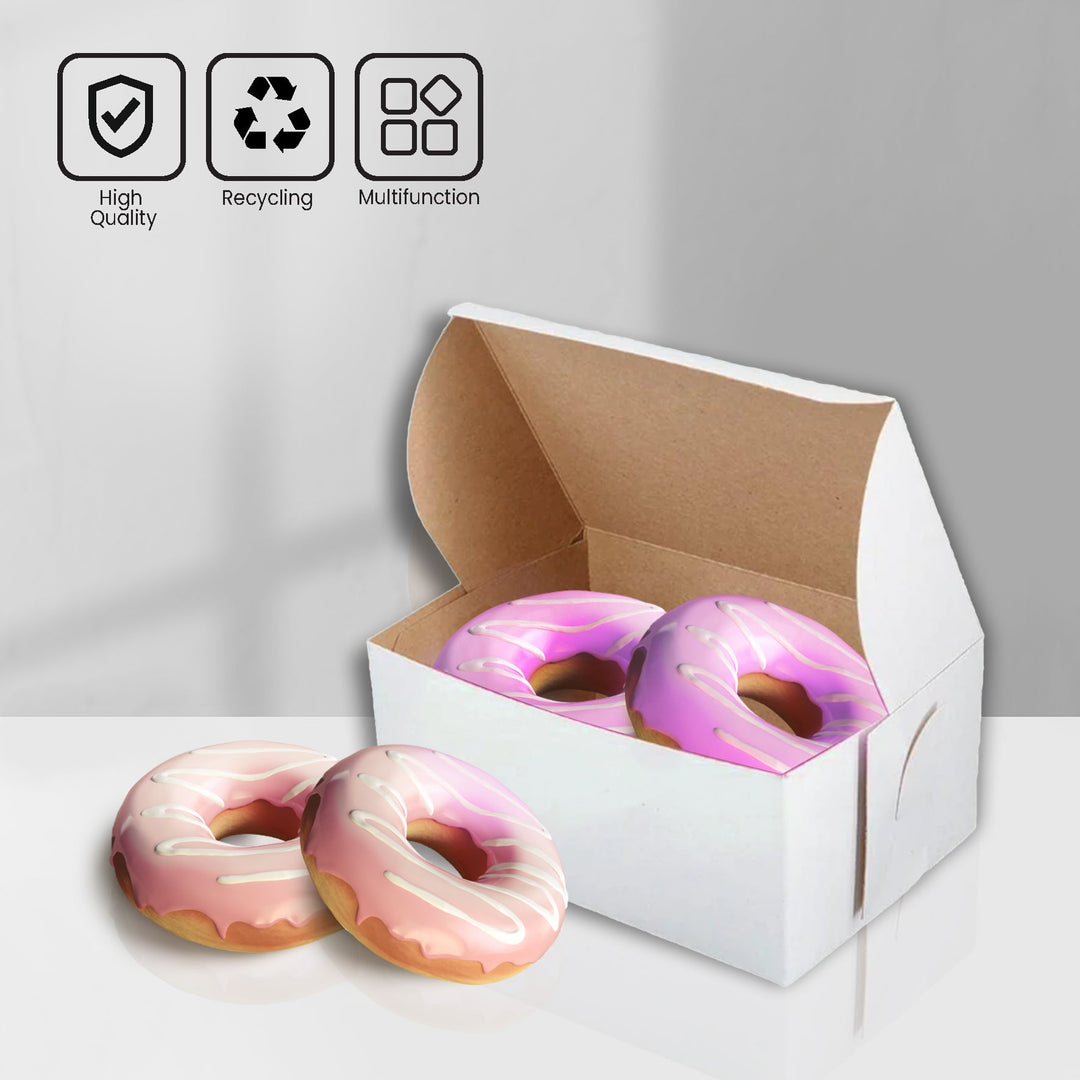 EB - Boîtes à gâteaux blanches - 8x5½x2½