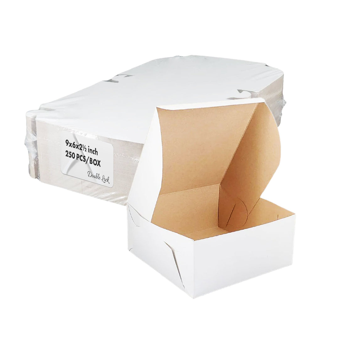 EB - White Cake Boxes - 9x6x2½