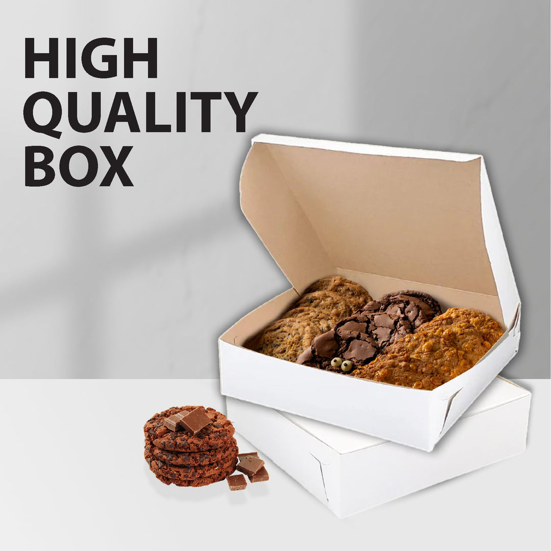 EB - Boîtes à gâteaux blanches - 10x10x2.5