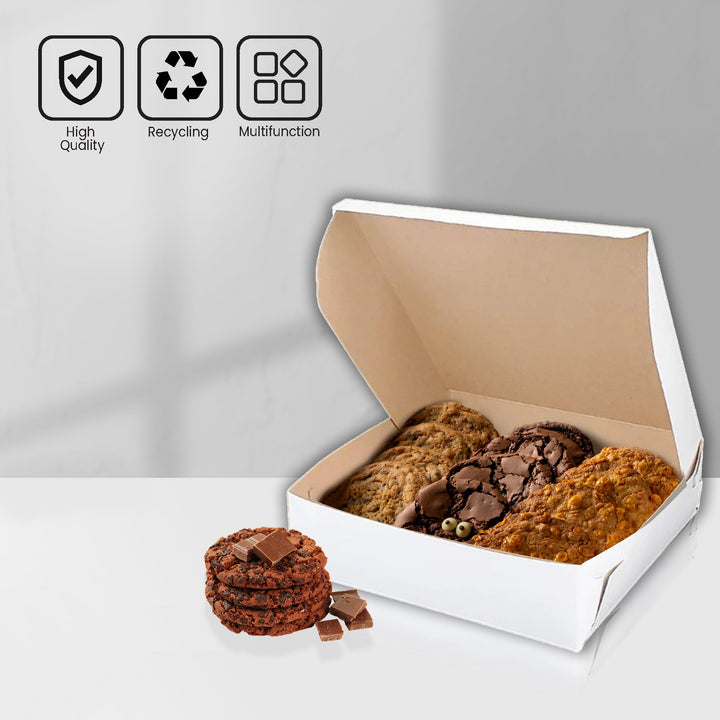 EB - Boîtes à gâteaux blanches - 10x10x2.5