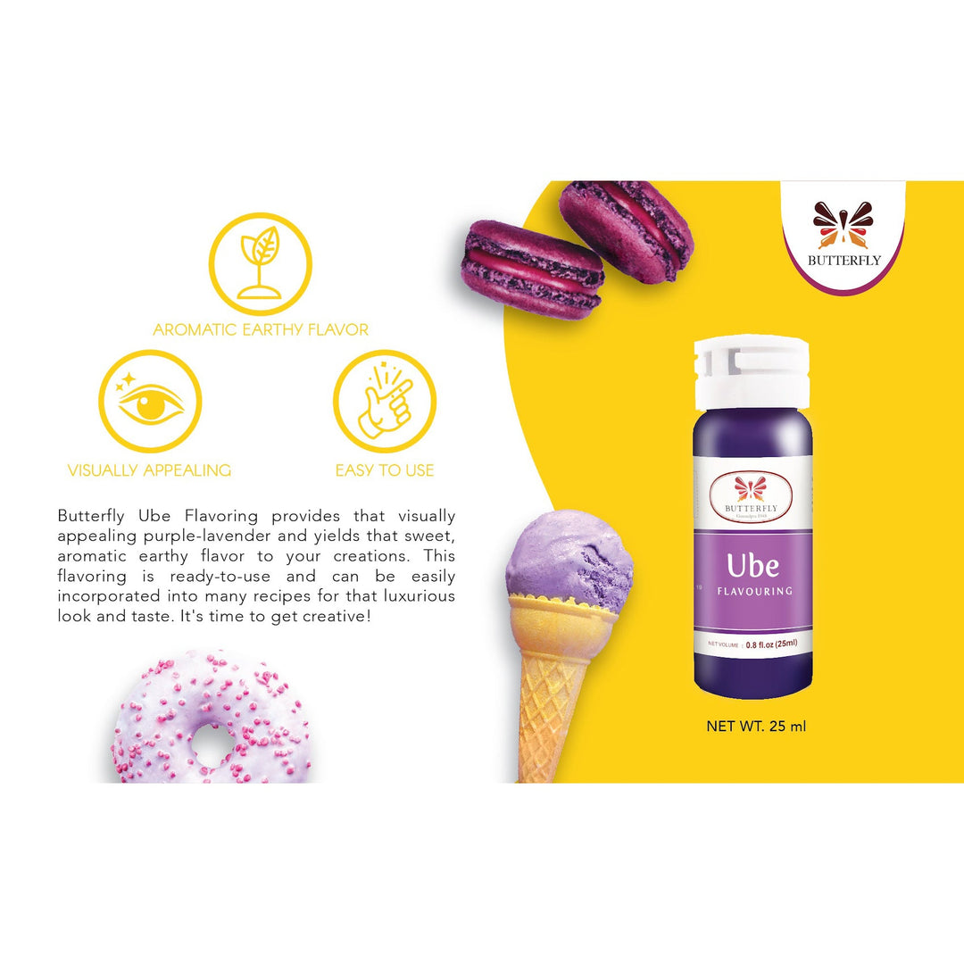 BUTTERFLY "Ube" Purple Yam Paste Flavouring - 1L