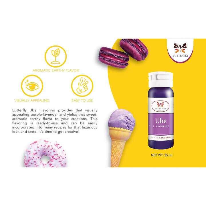 BUTTERFLY "Ube" Purple Yam Paste Flavouring - 1L