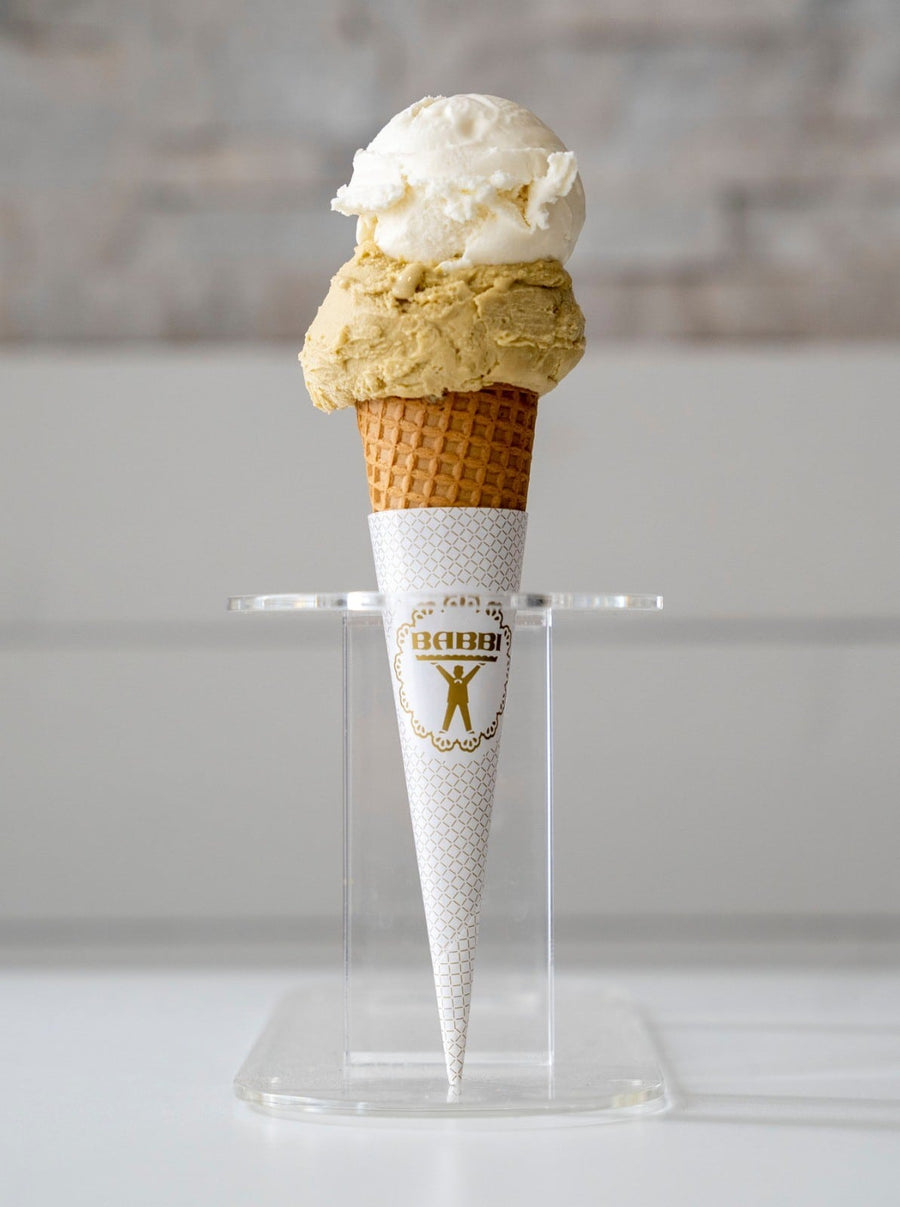 Babbi Cones – Rolled Sugar Cone “Vienna” with Hygienic Sleeve – Medium