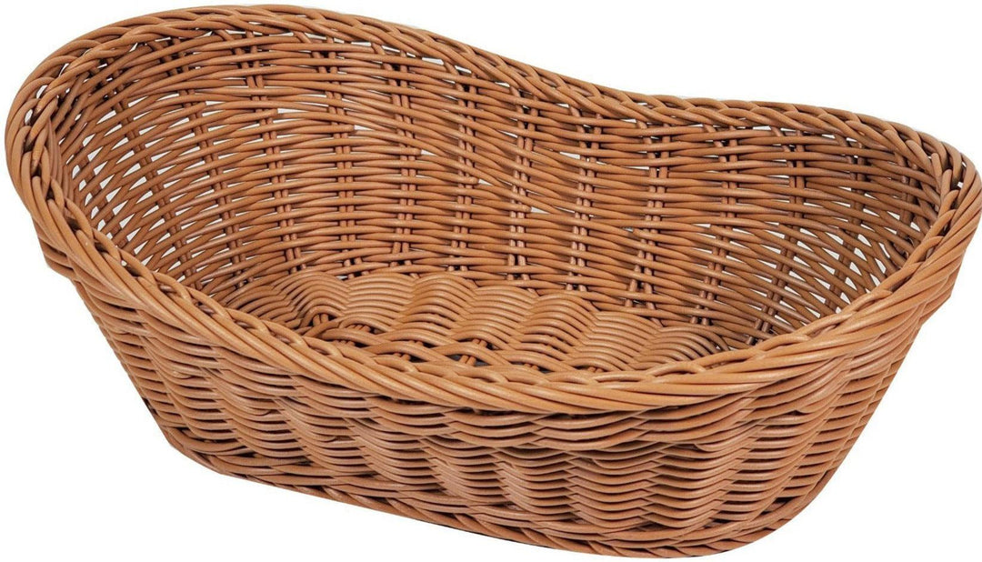 Bamboo Style Basket - Oval 10x7x3" - CN8606