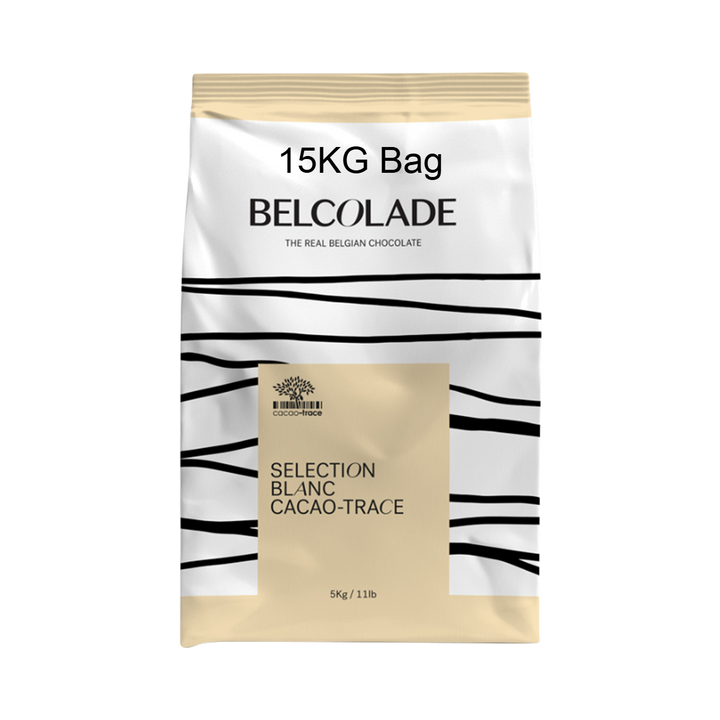 Belcolade Blanc Selection 28% White Couverture Chocolate Discs - Canadian Distribution
