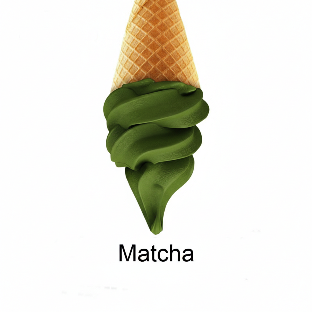 Belgian Matcha Cone Dip - Case of 6 x 1KG - Canadian Distribution - Ships Free Within Canada on Orders Above CAD $199