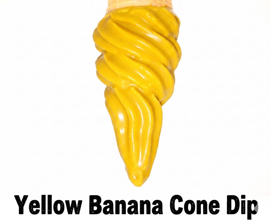 Belgian Yellow Banana Cone Dip - Case of 6 x 1KG - Canadian Distribution - Ships Free Within Canada on Orders Above CAD $199