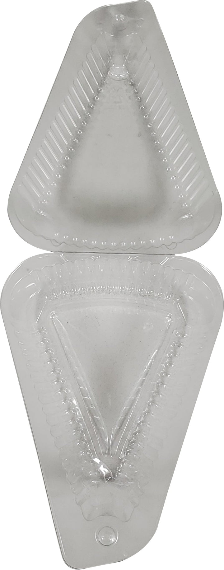 Récipient pour parts de tarte - Taille moyenne - Transparent avec charnière - 03210