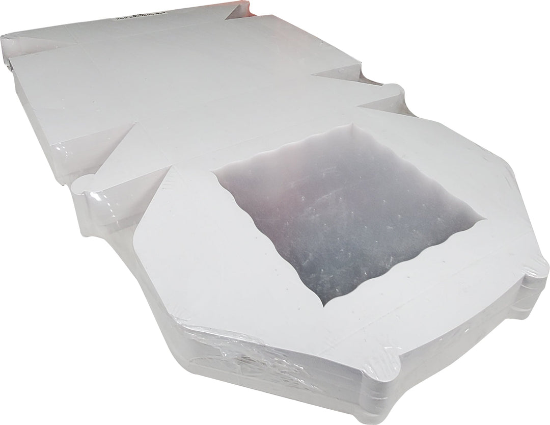 EB - 10 x 10 x 4 - Boîte à cupcakes avec fenêtre (6 cupcakes) - Blanc - 5282A