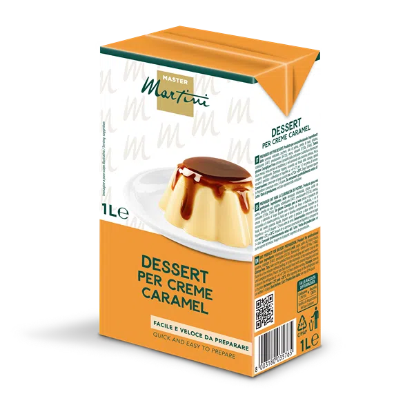 Creme Caramel Dessert Base - 1 L Brik - Case of 12 - Canadian Distributor