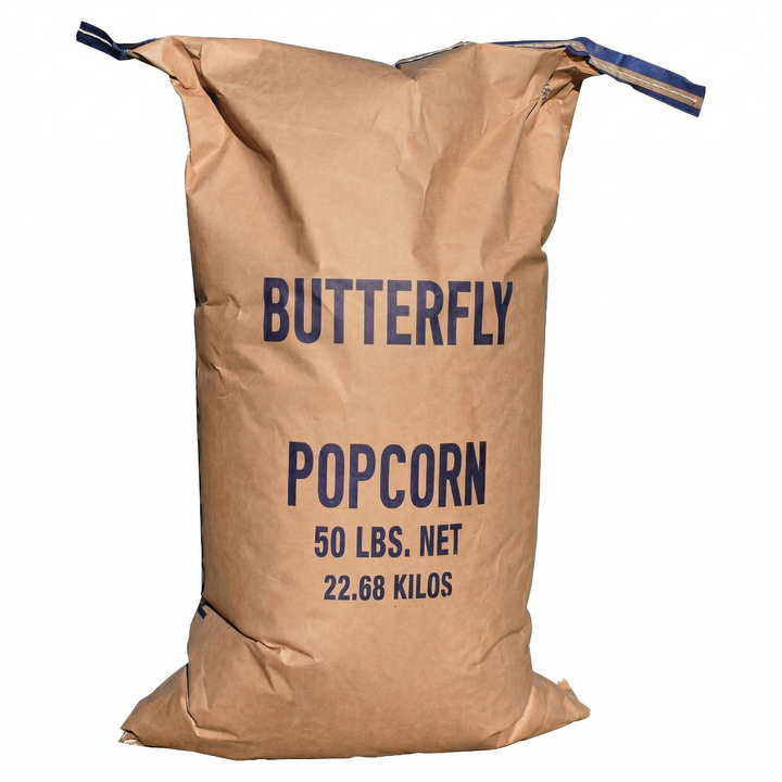 Bulk Butterfly Popcorn Kernels - 50 Lbs. Bag (Packed In a Box) - Pallet has 50 x 50 Lbs. Bags - Ships Free Within Canada on Orders Above CAD $199