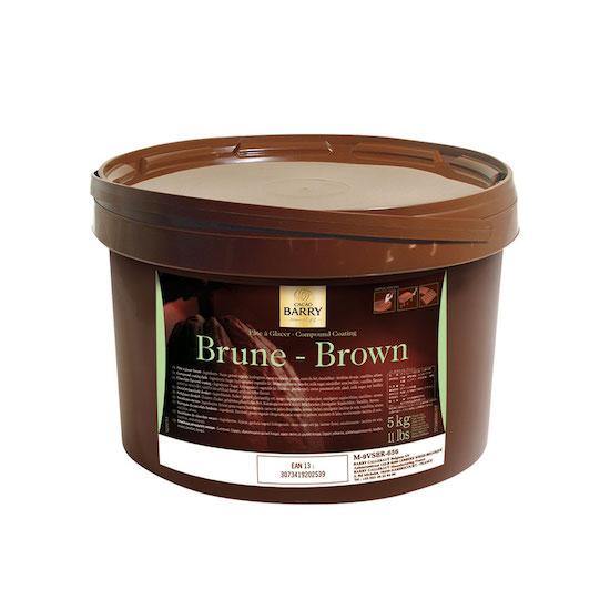 CACAO BARRY Pate a Glacer Brune – No Tempering Dark Coating Chocolate - 5kg