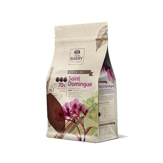 CACAO BARRY Saint-Domingue "Origine Rare" 70% – Dark Chocolate Couverture (1kg)