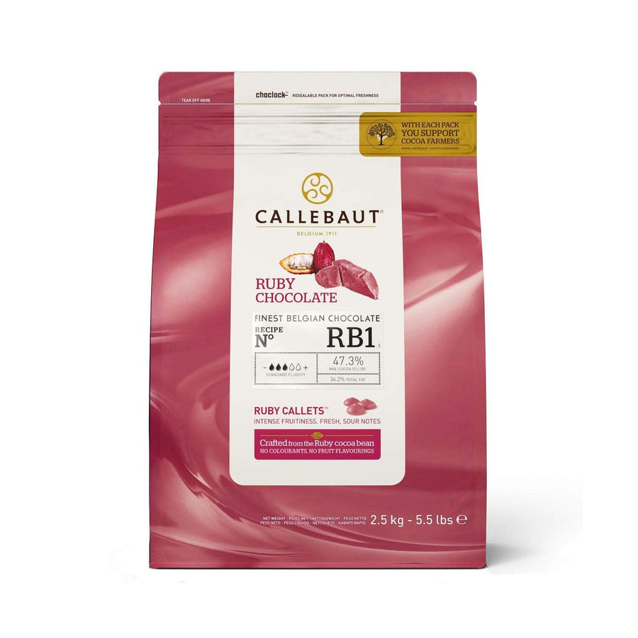 CALLEBAUT RB1 – Ruby Chocolate Couverture - 2.5kg