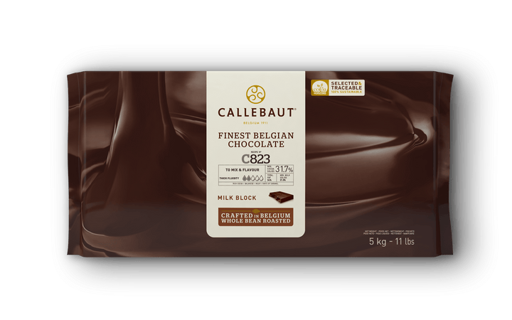 CALLEBAUT - Milk Chocolate - C823 - 5kg Block - Barry Callebaut Canadian Distribution