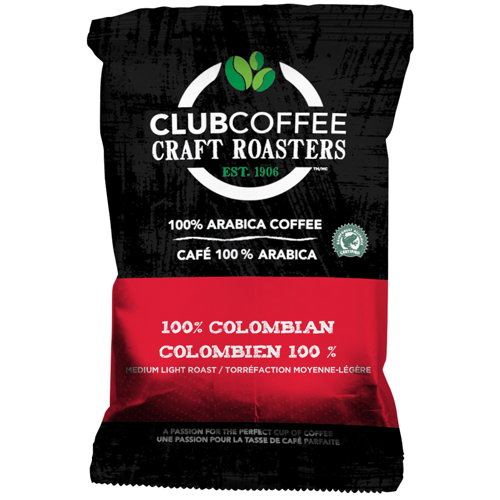 Club Coffee Craft Roasters | 100% Colombian | Fractional Packaging